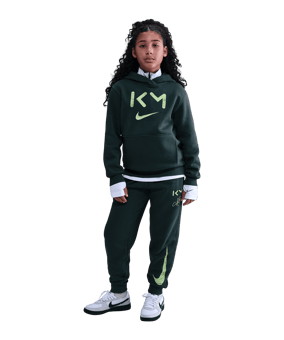 Nike Kylian Mbappe Club Hoody Kids Grün F390 - gruen