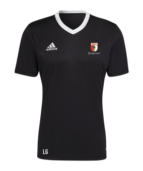 adidas Entrada 22 Trikot Schwarz Weiss