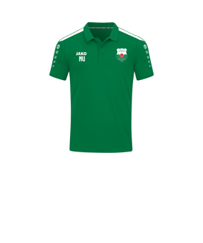 JAKO Power Poloshirt Kids Grün Weiss F200