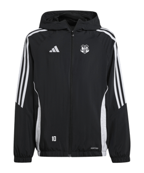 adidas Tiro 24 Windbreaker Kids Schwarz Weiss