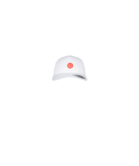Merch 5 Panel Retro Trucker Cap Weiss | #logo