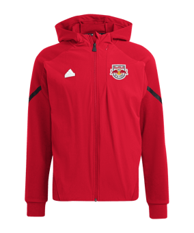 adidas New York Red Bulls Anthem Jacke Rot - rot