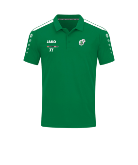 JAKO Power Poloshirt Grün Weiss F200