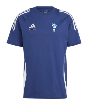 adidas Tiro 24 Baumwoll T-Shirt Blau Weiss