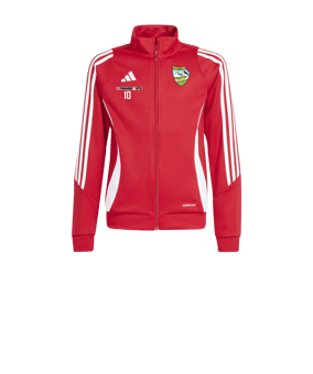 adidas Tiro 24 Trainingsjacke Kids Rot Weiss