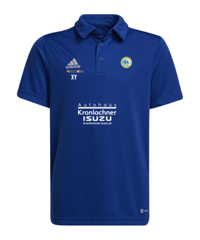 adidas Entrada 22 Poloshirt Kids Blau