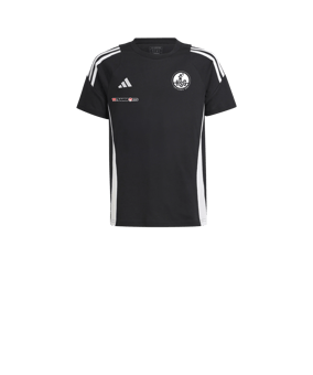 adidas Tiro 24 T-Shirt Kids Schwarz Weiss