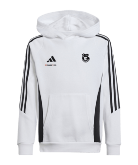 adidas Tiro 24 Hoody Kids Weiss Schwarz