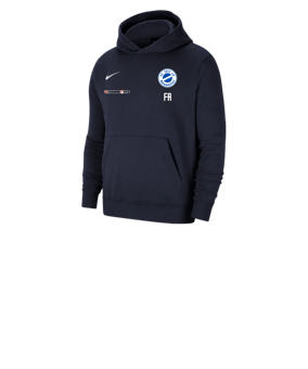 Nike Park 20 Fleece Hoody Kids Blau Weiss F451