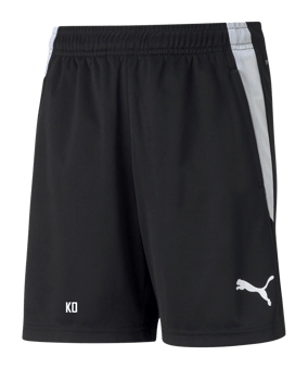 PUMA teamLIGA Short Kids Schwarz Weiss F03