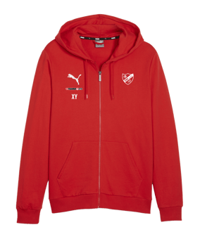 PUMA teamGOAL Casuals Kapuzenjacke Rot F01
