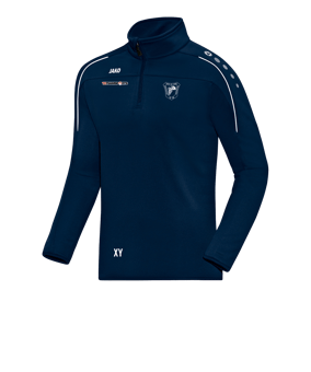 JAKO Classico Ziptop Blau Weiss F09