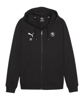 PUMA teamGOAL Casuals Kapuzenjacke Schwarz F03