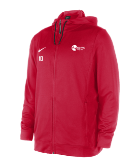 Nike Team Basketball Jack Met Capuchon Rood F657 