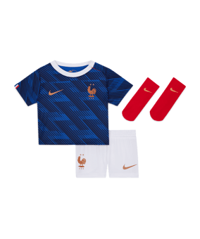 Nike FFF Frankreich Minikit Trikot Set Home WM 2026 Kids Blau F480 - blau