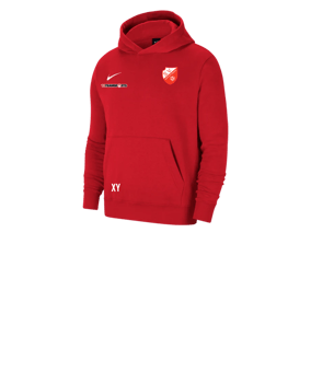 Nike Park 20 Fleece Hoody Kids Rot Weiss F657