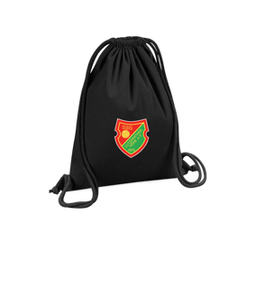 Merch Organic Premium Cotton Gymsack Black | #logo4c
