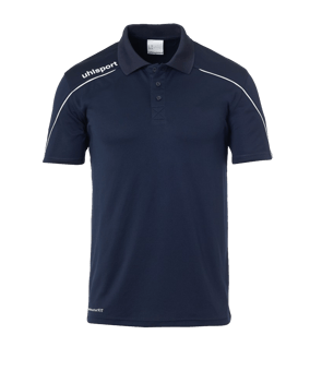 uhlsport Stream 22 Poloshirt Kids Blau Weiss F12 - blau