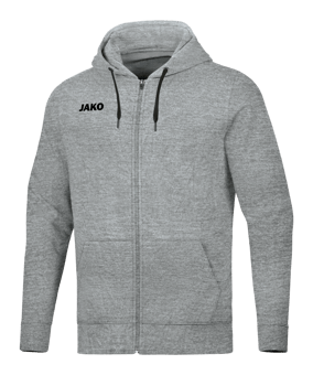 JAKO Base Kapuzenjacke Grau F41 - grau