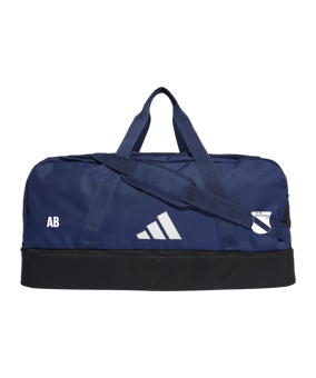 adidas Tiro League Duffel Bag Gr. L Blau Weiss