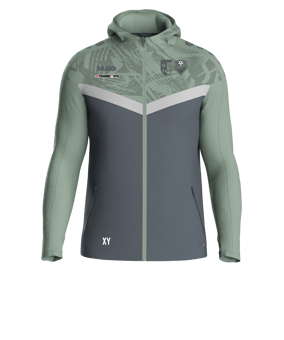 JAKO Icon Kapuzenjacke Grau Grün F852