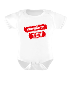 TSV Schopfloch Baby Strampler Vorwärts R Weiss - weiss