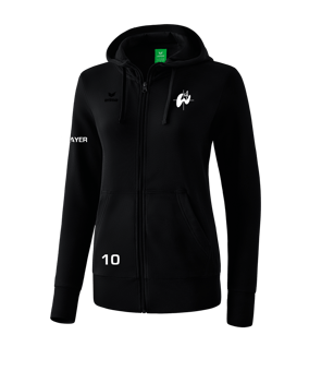 Erima Basic Kapuzenjacke Damen Schwarz