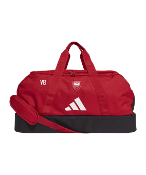 adidas Tiro League Duffel Bag Gr. M Rot Weiss