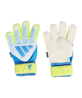 adidas Predator Match Fingersave Torwarthandschuhe Kids Blau - blau