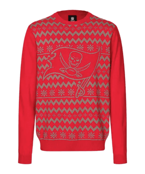 Foco NFL TBB Ugly Christmas Sweatshirt Schwarz - schwarz