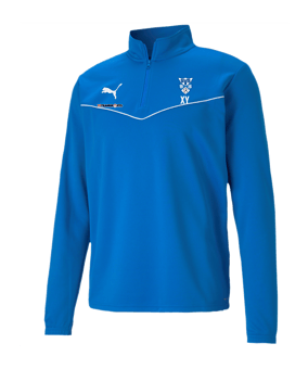 PUMA teamRISE HalfZip Sweatshirt Blau F02