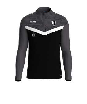 JAKO Iconic HalfZip Sweatshirt Schwarz F801