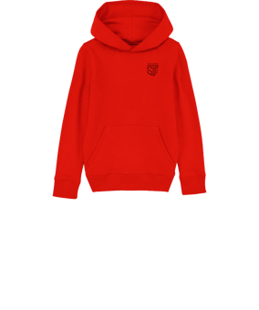 Merch Mini Cruiser 2.0 Hoody Kids Red | #brustlogo (toneintone)