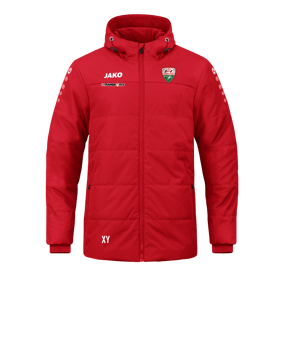 JAKO Team Coach Kapuzenjacke Rot F100