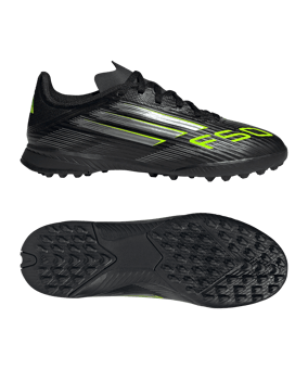 adidas F50 League TF Electric Stealth Kids Schwarz - schwarz