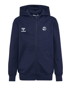 Hummel GO 2.0 Kapuzenjacke Kids Blau F7026