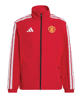 adidas Manchester United Anthem Jacke Kids Rot - rot
