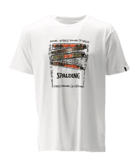 Spalding Logo SS23 T-Shirt Weiß - weiss