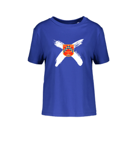 Merch Muser T-Shirt Women Worker Blue | #cross