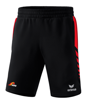 Erima SIX WINGS Short Schwarz Rot