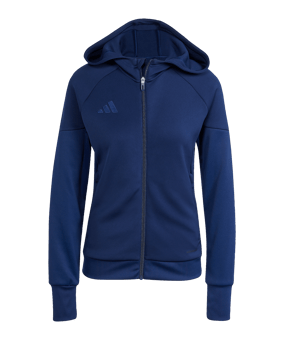adidas Tiro 25 Travel Kapuzenjacke Damen Blau - blau