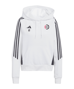 adidas Tiro 24 Hoody Damen Weiss Schwarz