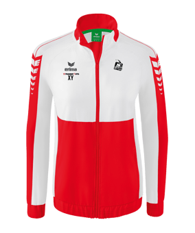 Erima Six Wings Präsentationsjacke Damen Rot Weiss