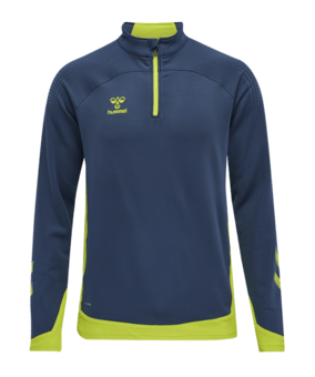 Hummel hmlLEAD HalfZip Sweatshirt Blau F7642 - blau