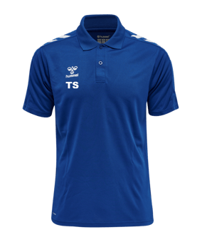 Hummel hmlCORE XK Functional Poloshirt Blau F7045