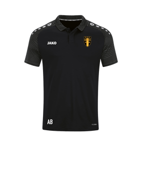 JAKO Performance Polo Schwarz Grau F804