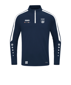JAKO Power Sweatshirt Blau Weiss F900