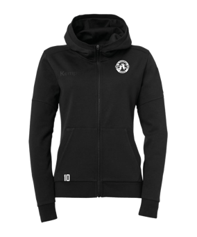 Kempa Status Kapuzenjacke Damen Schwarz F01