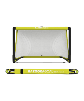 BAZOOKAGOAL PVC Teleskoptor | 120x75cm | Mini but de football Jaune - jaune