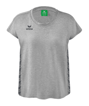 Erima Team Essential T-Shirt Damen Hellgrau Grau - grau